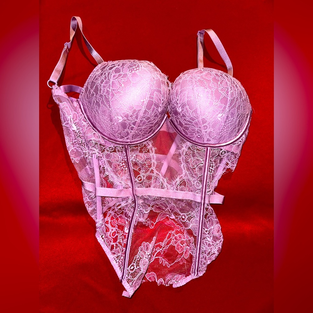 Victoria Secret Lace Bustier in Lavender